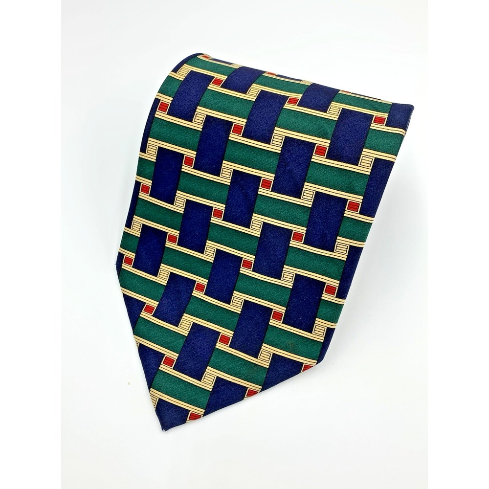 Dunhill Men's 100%‎ Silk Men's Necktie Geometric 58.5" L